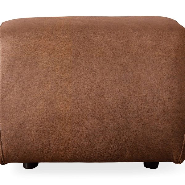 Fresno Leather Ottoman